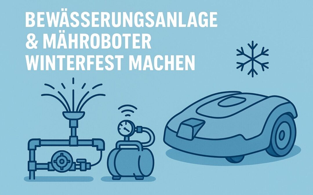 Bewässerungsanlage winterfest machen – so bereitest du auch deinen Mähroboter auf den Winter vor